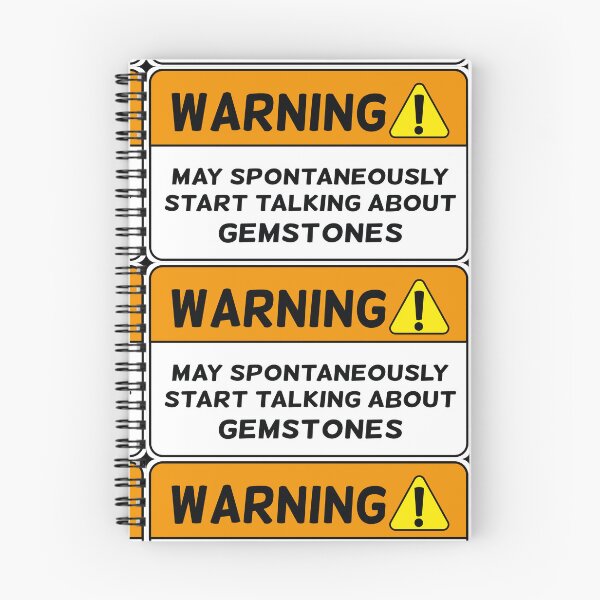 Item preview, Funny warning gemstone lover mineral rock collector joke gift designed and sold by MetalicBabe.
