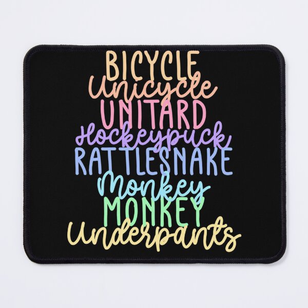 Item preview, Monkey Monkey Underpants Rainbow Fan Quote Black  designed and sold by ANTHONYPALERMO.