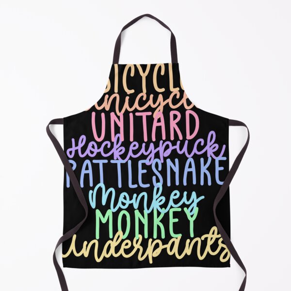 Item preview, Monkey Monkey Underpants Rainbow Fan Quote Black designed and sold by ANTHONYPALERMO.