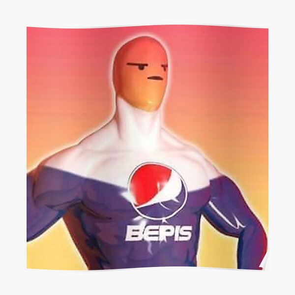 Bepis Pepsi Man Posters Redbubble - pepsi man vs coke man roblox youtube