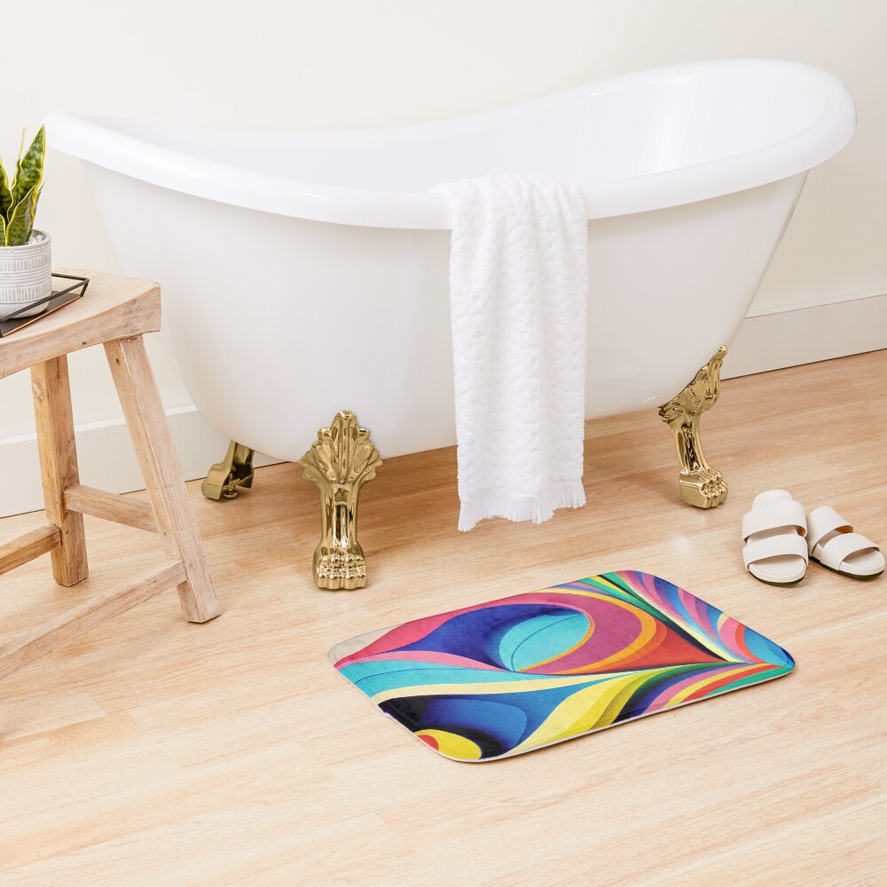 Item preview, Bath Mat designed and sold by BlueIntel.