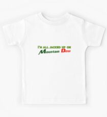 Ich bin auf Mountain Dew aufgebockt Kinder T-Shirt