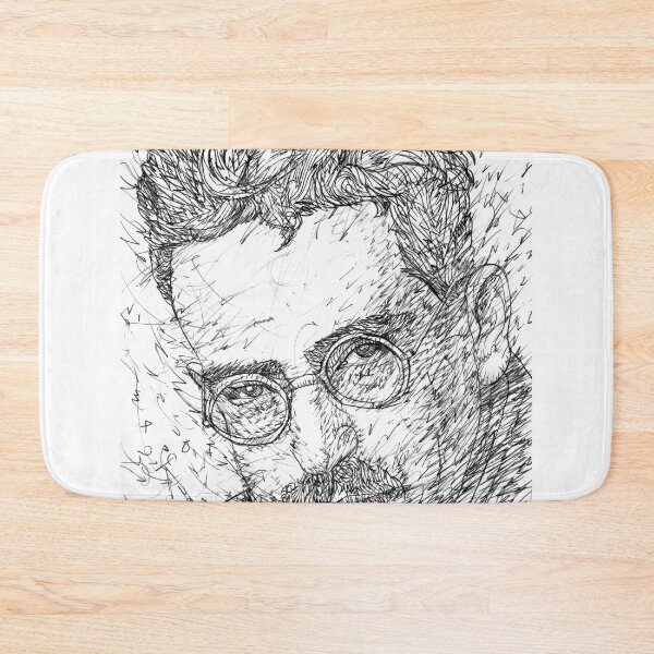 Item preview, WALTER BENJAMIN black and white pencil portrait .1 designed and sold by lautir.