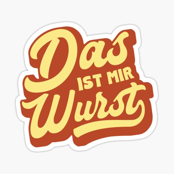 German Idioms Stickers for Sale