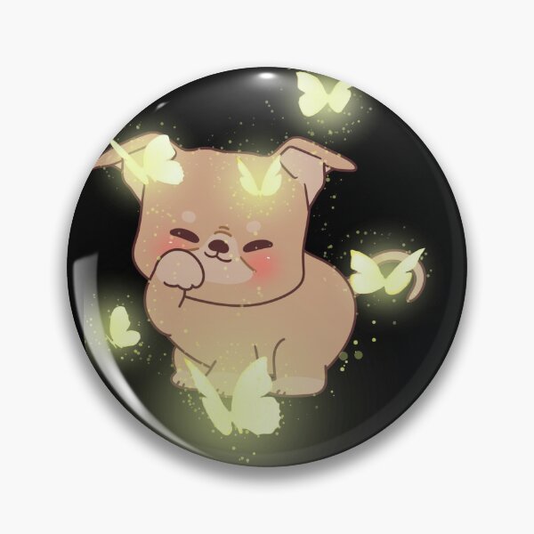 Item preview, Cute Dog playing with butterflies designed and sold by PAWZ STARS.
