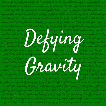 Artwork thumbnail, Defying gravity by DiscoBallDesigns