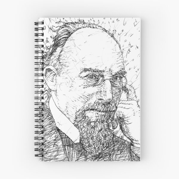 Item preview, ERIK SATIE black and white pencil portrait .1 designed and sold by lautir.