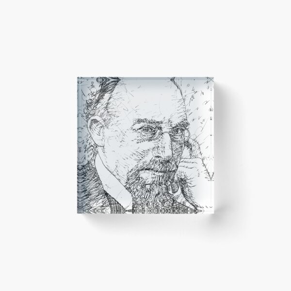 Item preview, ERIK SATIE black and white pencil portrait .1 designed and sold by lautir.
