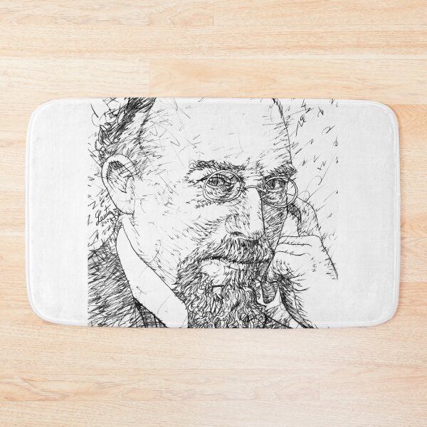 Item preview, ERIK SATIE black and white pencil portrait .1 designed and sold by lautir.