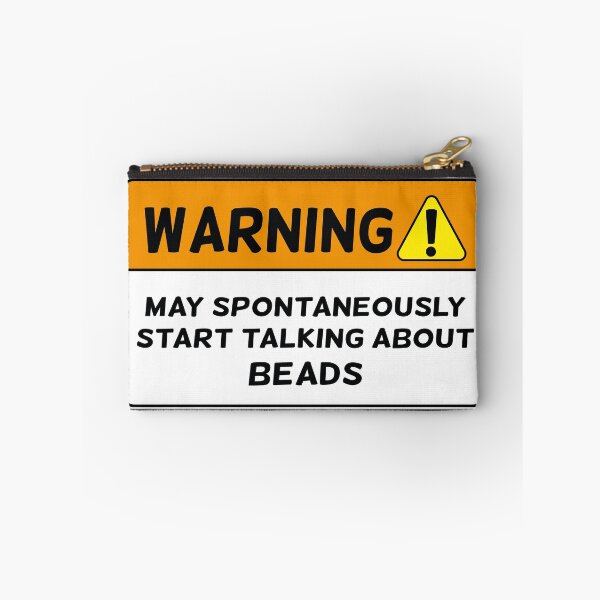 Item preview, Funny warning bead artist gemstone lover mineral rock collector joke gift designed and sold by MetalicBabe.