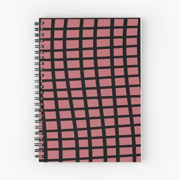 Item preview, Black Pink Wavy Grid Pattern Pairs 2023 COTY Terra Rosa DE5096 designed and sold by ColorOfTheYears.