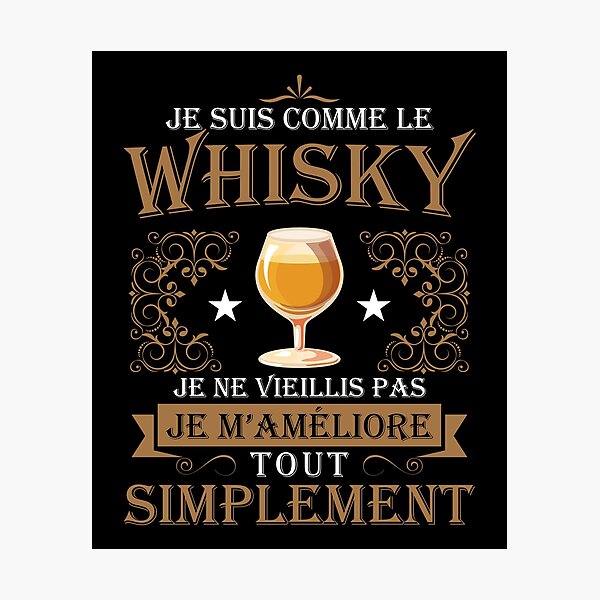 Item preview, Comme Le Whisky Cadeau Dicton Drôle Alcool Hommes designed and sold by Lenny Stahl.