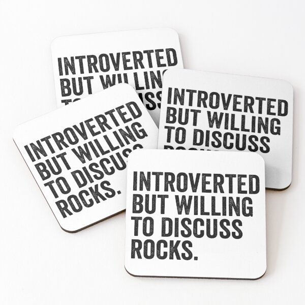 Item preview, Introverted But Willing To Discuss Rocks designed and sold by kamrankhan.