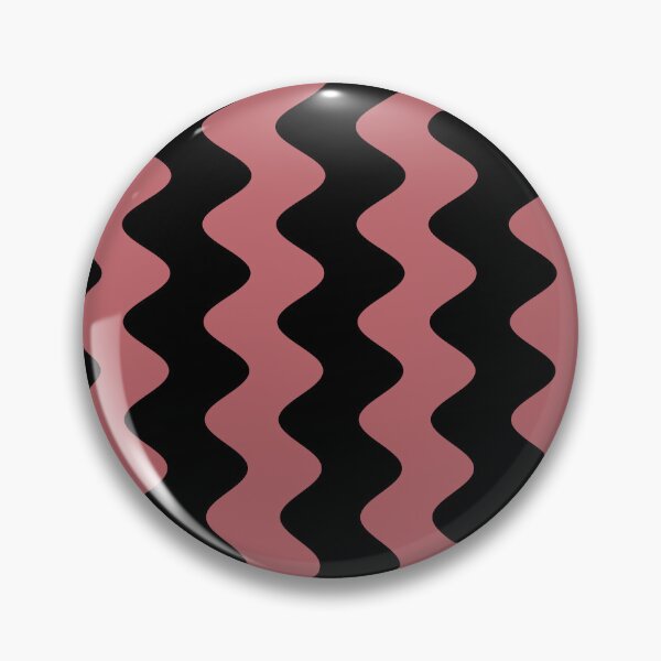 Item preview, Black Pink Wavy Vertical Rippled Stripe Pattern Pairs 2023 COTY Terra Rosa DE5096 designed and sold by ColorOfTheYears.