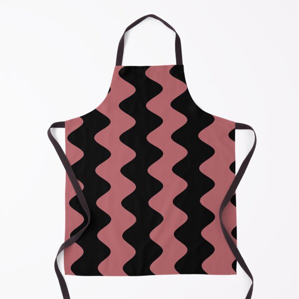 Item preview, Black Pink Wavy Vertical Rippled Stripe Pattern Pairs 2023 COTY Terra Rosa DE5096 designed and sold by ColorOfTheYears.