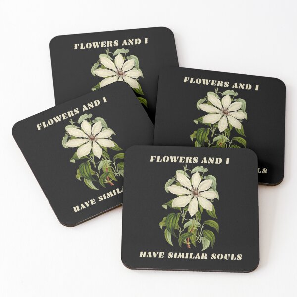Item preview, FLOWERS AND I HAVE SIMILAR SOULS designed and sold by netdota.