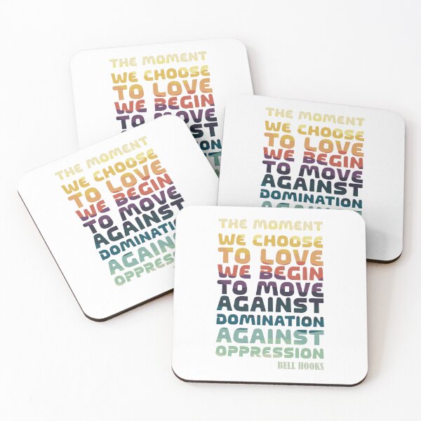 Item preview, Bell Hooks Colorful Quote designed and sold by SchlossInspire.