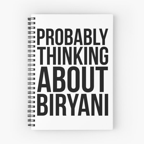 Item preview, Probably Thinking About Biryani designed and sold by kamrankhan.