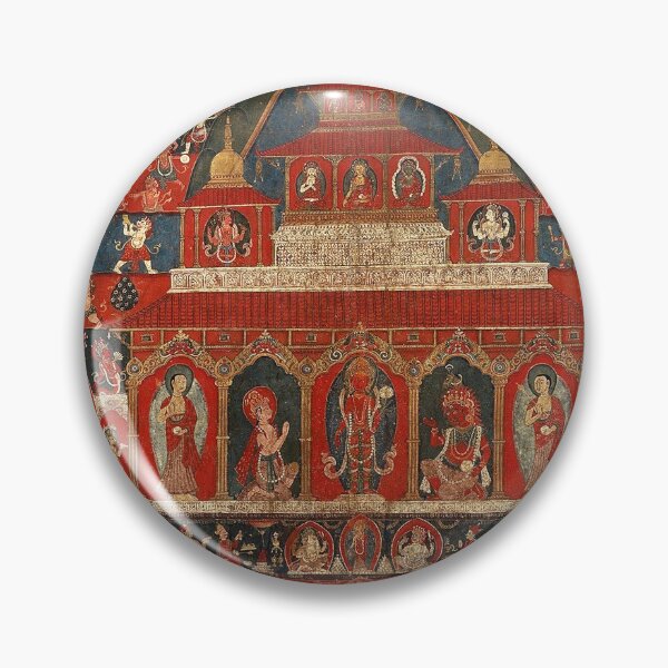Item preview, Mandala 132 Rato Macchendranath Temple Nepal 1850 designed and sold by GuyBlank.