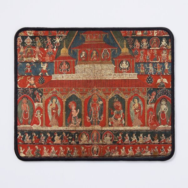 Item preview, Mandala 132 Rato Macchendranath Temple Nepal 1850 designed and sold by GuyBlank.