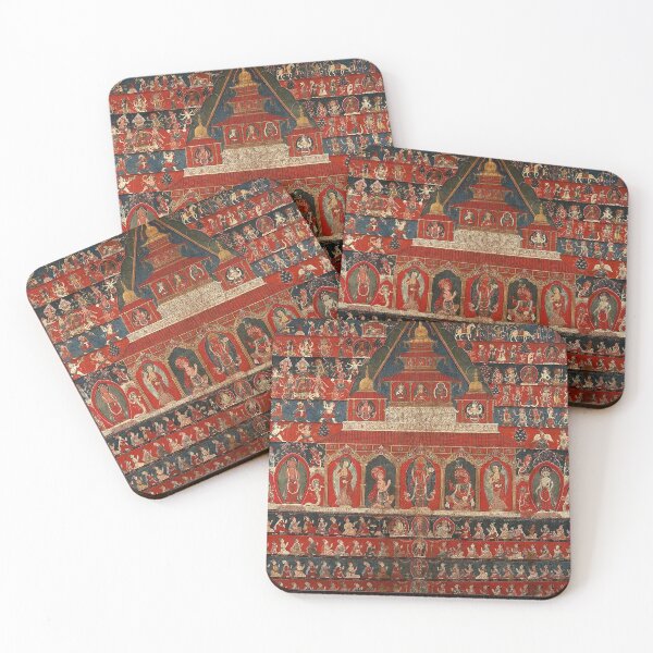 Item preview, Mandala 132 Rato Macchendranath Temple Nepal 1850 designed and sold by GuyBlank.