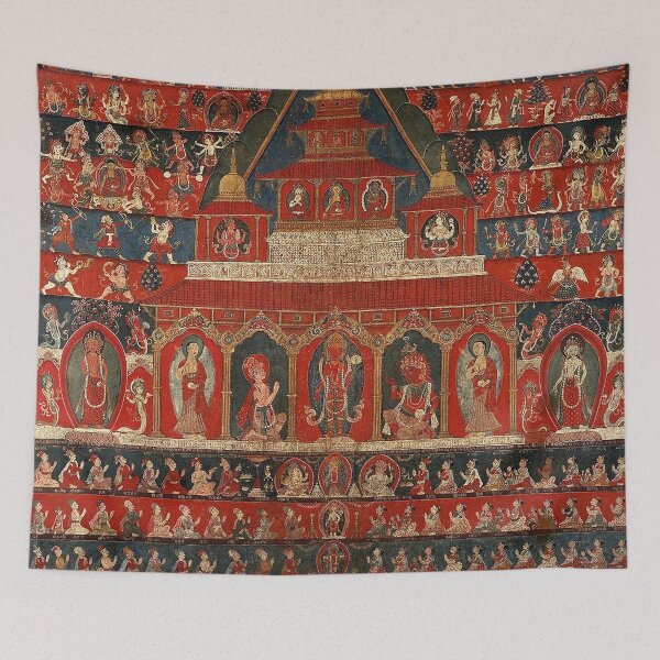 Item preview, Mandala 132 Rato Macchendranath Temple Nepal 1850 designed and sold by GuyBlank.