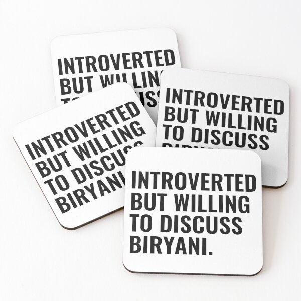 Item preview, Introverted But Willing To Discuss Biryani designed and sold by kamrankhan.