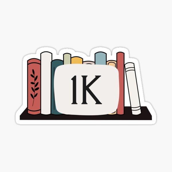 Item preview, 1 Thousand Word Count NaNoWriMo Sticker Design designed and sold by KeelasChronicle.