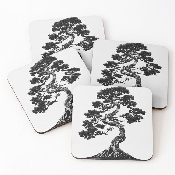 Item preview, Peaceful Black Bonsai Tree designed and sold by ArtoftheAdrift.