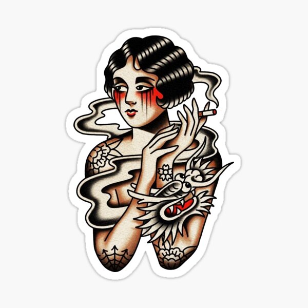 Smoke Tattoo Stickers for Sale