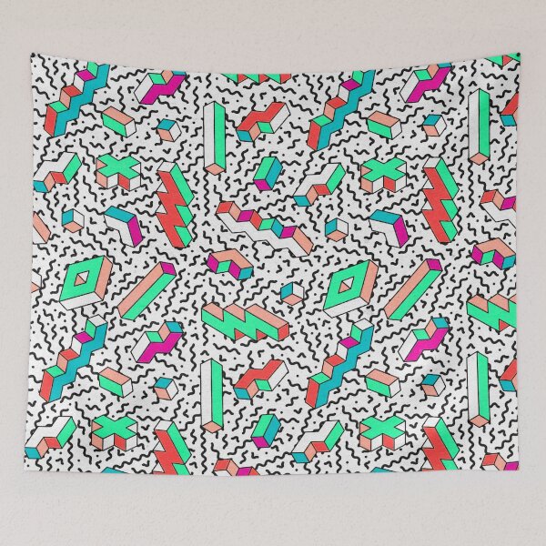 Item preview, Memphis Style Geometric designed and sold by TotallyRetroArt.