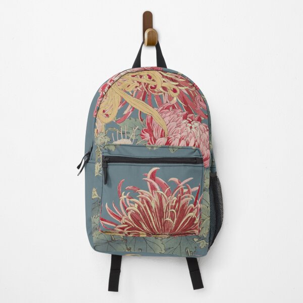 Item preview, Vintage Japanese Hasegawa Flowers Illustration, Powder Blue Background designed and sold by TrulyEpoque.