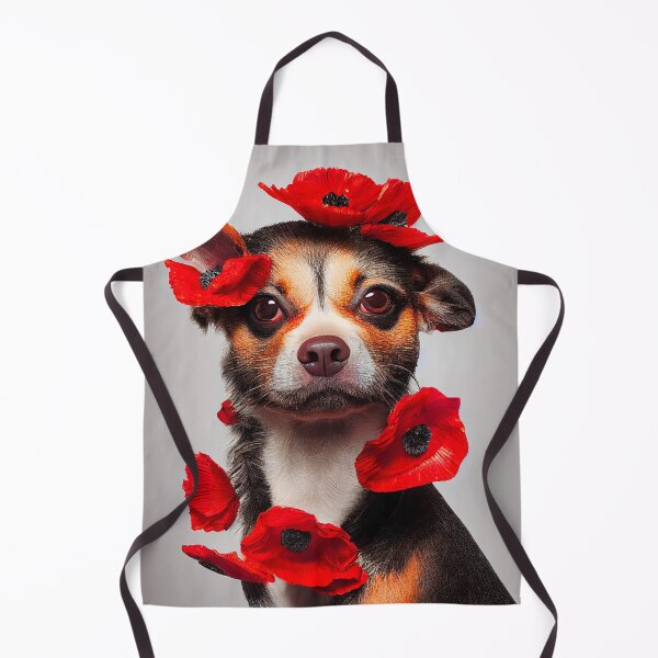 Item preview, Chiuaua and Poppies designed and sold by ladarkepoque.
