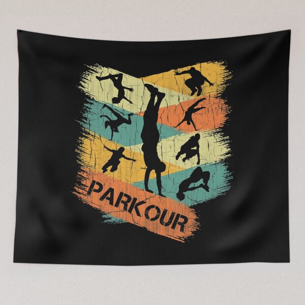 Item preview, Retro Parkour Shirt for Boys Silhouette Vintage Free Running designed and sold by eminentjournal9.
