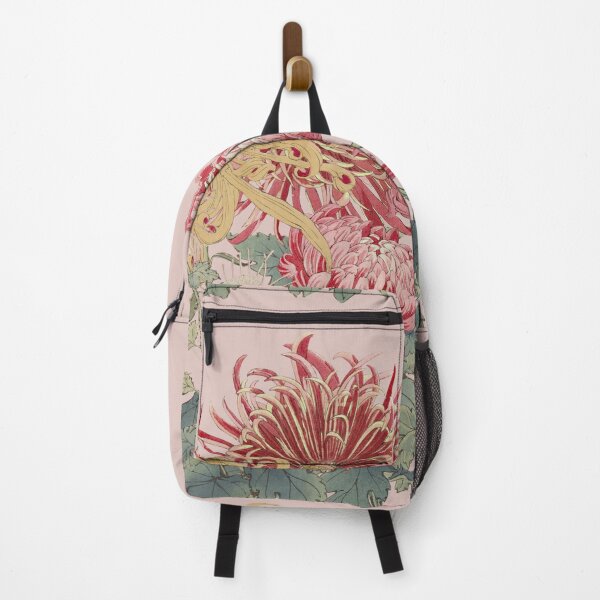 Item preview, Vintage Japanese Hasegawa Flowers Illustration, Powder Pink Background designed and sold by TrulyEpoque.