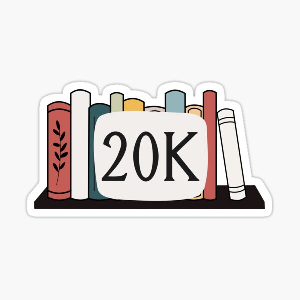Item preview, 20 Thousand Word Count NaNoWriMo Sticker Design designed and sold by KeelasChronicle.