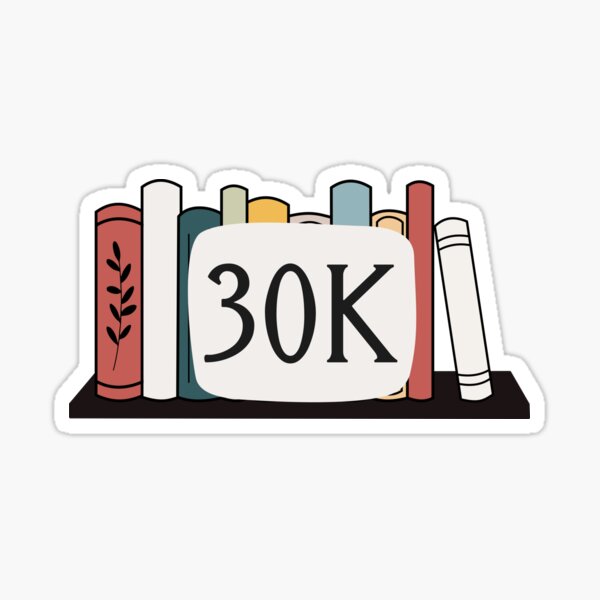 Item preview, 30 Thousand Word Count NaNoWriMo Sticker Design designed and sold by KeelasChronicle.