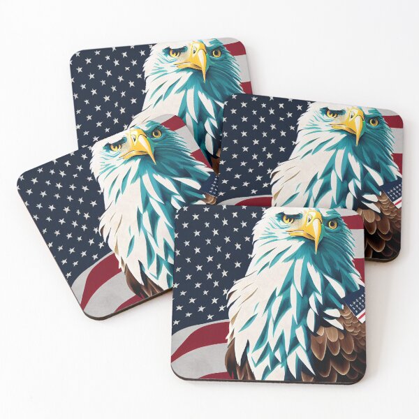 Item preview, Proud eagle on USA flag designed and sold by Zaaabinski.