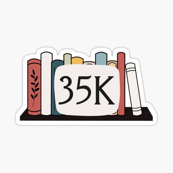 Item preview, 35 Thousand Word Count NaNoWriMo Sticker Design designed and sold by KeelasChronicle.