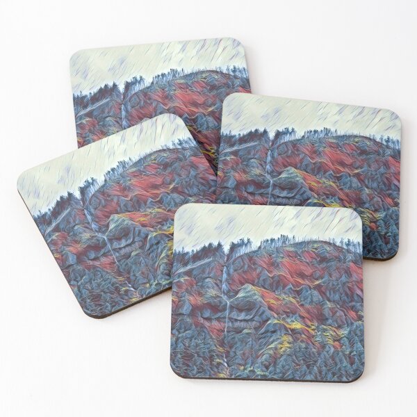 Item preview, Cliff-Side Waterfall - Nature designed and sold by MistyMorningsOR.