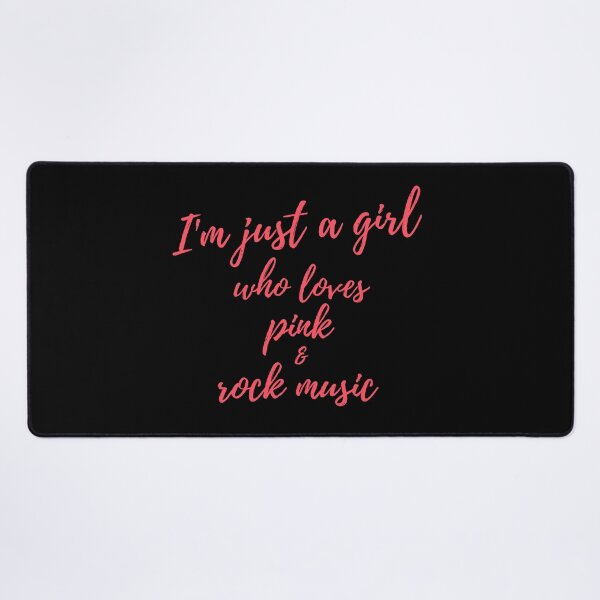 Item preview, I'm just a girl who loves pink and rock music. designed and sold by Apkdesigner.