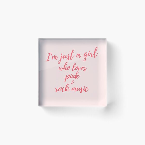 Item preview, I'm just a girl who loves pink and rock music. designed and sold by Apkdesigner.