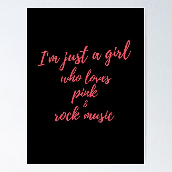 Item preview, Solo soy una chica que ama la música rosa y rock. designed and sold by Apkdesigner.