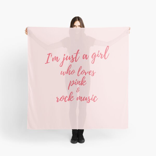 Item preview, I'm just a girl who loves pink and rock music. designed and sold by Apkdesigner.