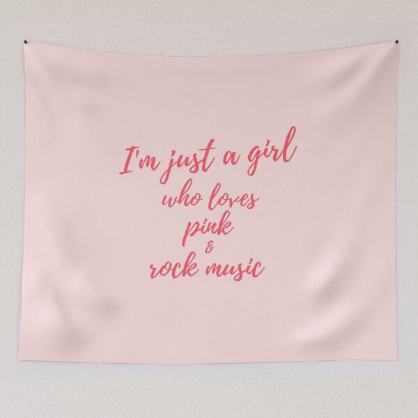 Item preview, I'm just a girl who loves pink and rock music. designed and sold by Apkdesigner.