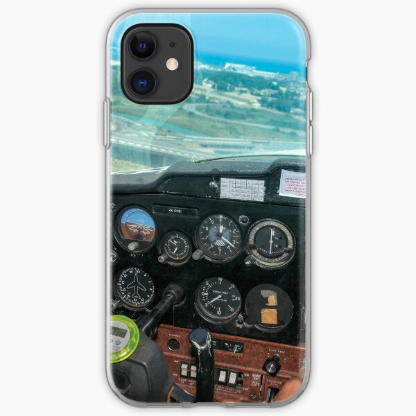 Pilot flying a Cessna plane iPhone Soft Case