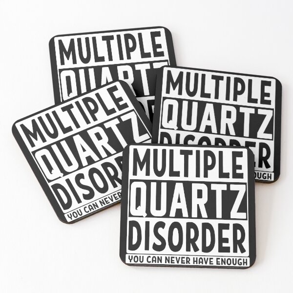 Item preview, Multiple quartz disorder you can never have enough quartz mineral rock collector gift designed and sold by MetalicBabe.