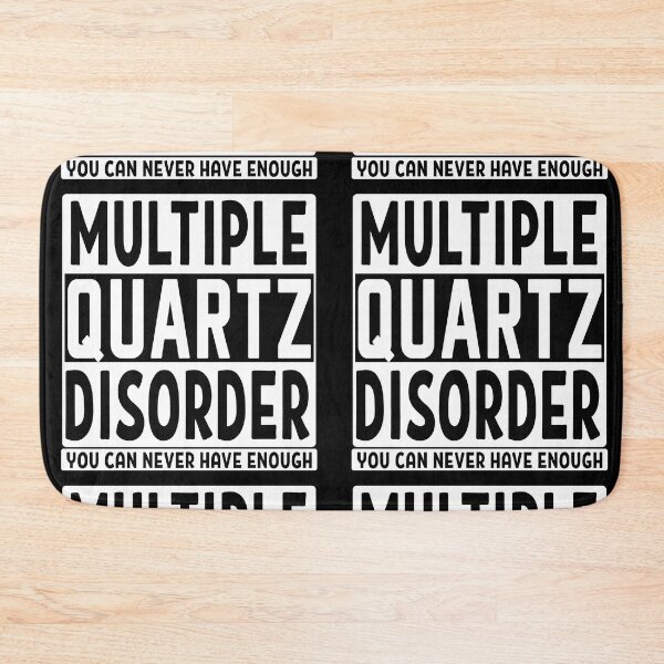 Item preview, Multiple quartz disorder you can never have enough quartz mineral rock collector gift designed and sold by MetalicBabe.
