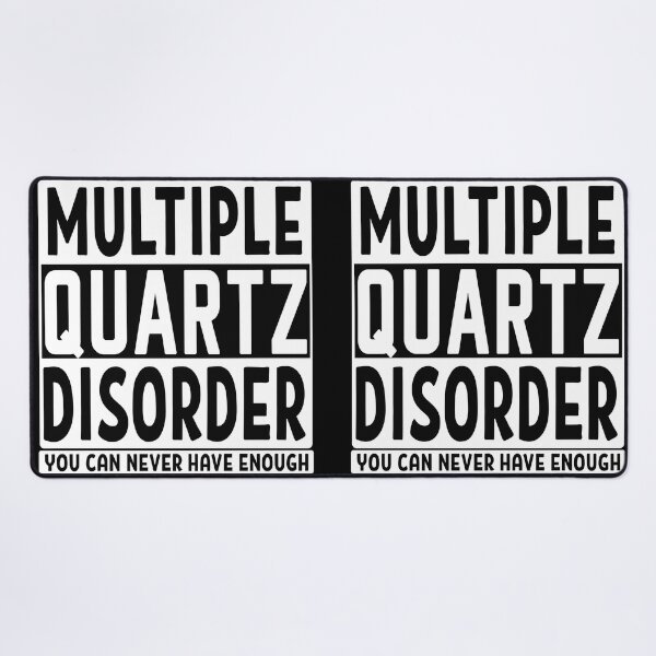 Item preview, Multiple quartz disorder you can never have enough quartz mineral rock collector gift designed and sold by MetalicBabe.