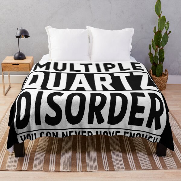 Item preview, Multiple quartz disorder you can never have enough quartz mineral rock collector gift designed and sold by MetalicBabe.